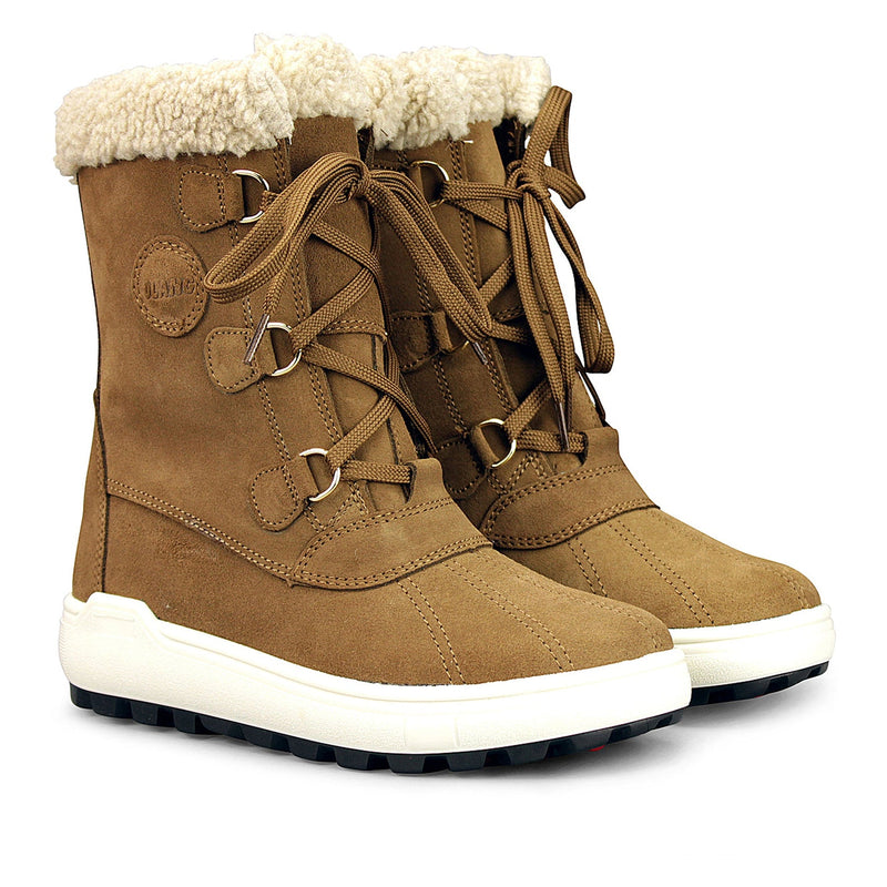 Pair of Olang Hupa OC Tex women's winter boots in Tan