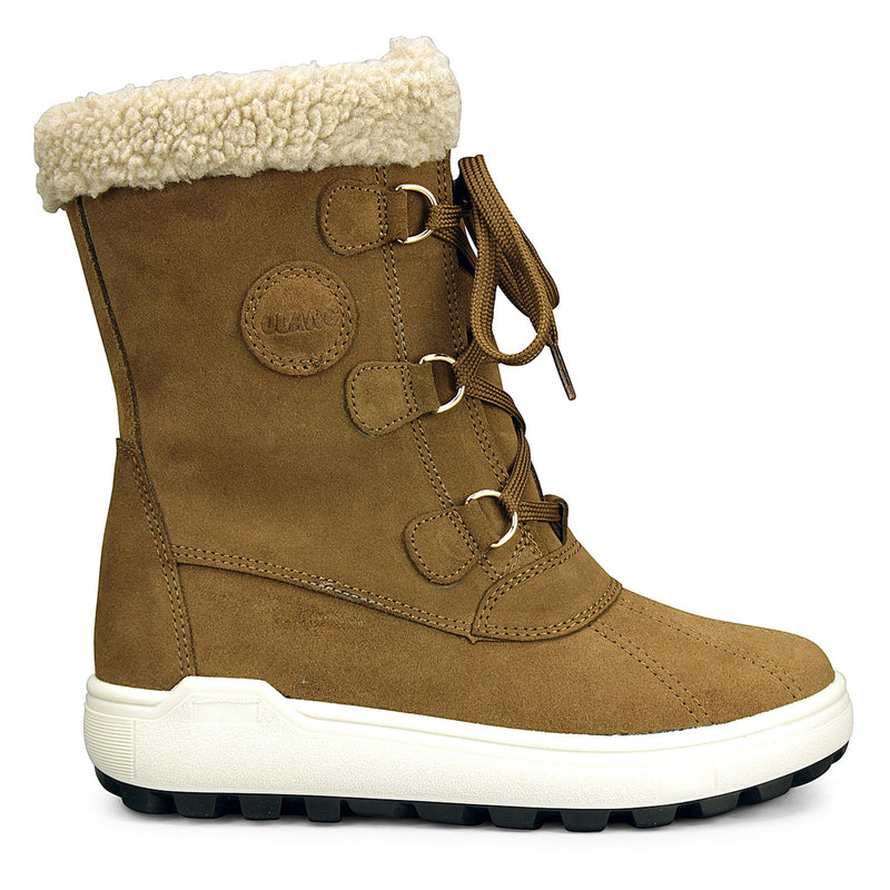Side view of Olang Hupa OC Tex women's winter boot in Tan