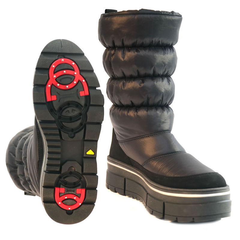 Mammal Phoebe OC features a modern quilted design and a chunky rubber sole, this boot is the perfect blend of fashion-forward looks and cold-weather functionality. With on/off ice grip soles for safe walking on ice and snow. Buy now at ICEGRIPPER.