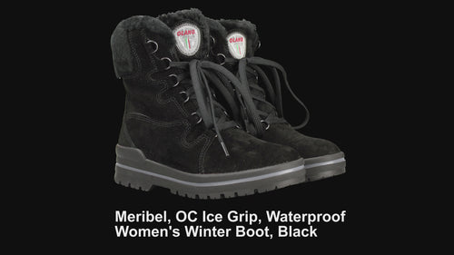 Meribel OC Ice Grip BTX Black is a classic ankle boot, ideal for every situation and packed full of features, for comfort that you will not want to confine just to winter. Buy now at ICEGRIPPER.