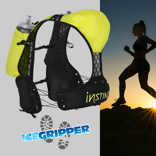 ct explainer video demonstrating the features on the Instinct PX 3.1L Trail Vest, which includes 2 x 600ml soft flasks. Buy now at ICEGRIPPER.