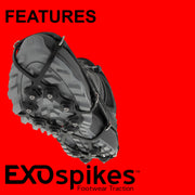 VIDEO demonstrating the features and benefits of Kahtoola Exospikes. Buy now at ICEGRIPPER