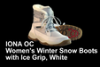 Introductory video for Iona OC Women's Winter Snow Boots with Ice Grip, White. Buy now at ICEGRIPPER.