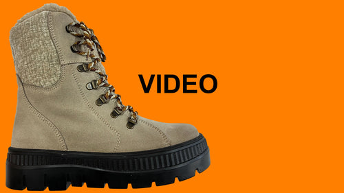 VIDEO showcasing the Olang Praga TEX OC Clay Women's Winter Ice Grip Boots