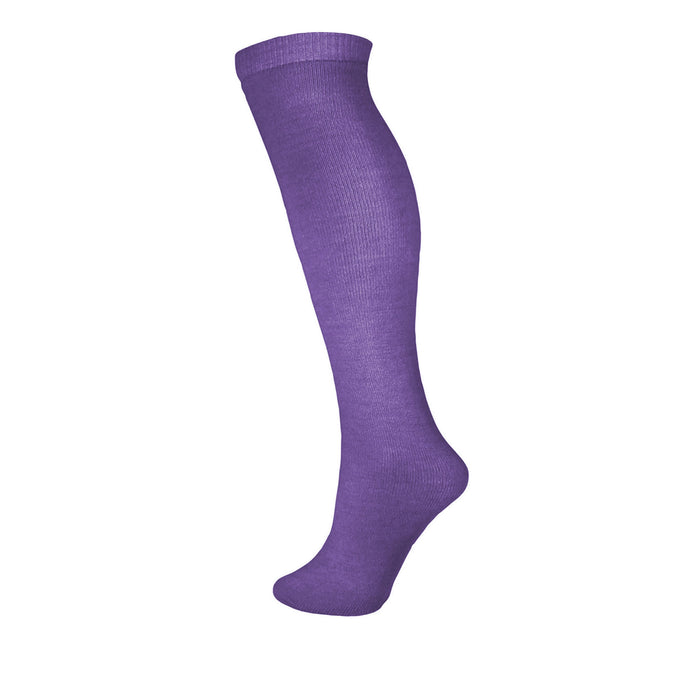 Premium 14" Child Thermal Tube Sock, EU 23-30, UK 6-12, Purple