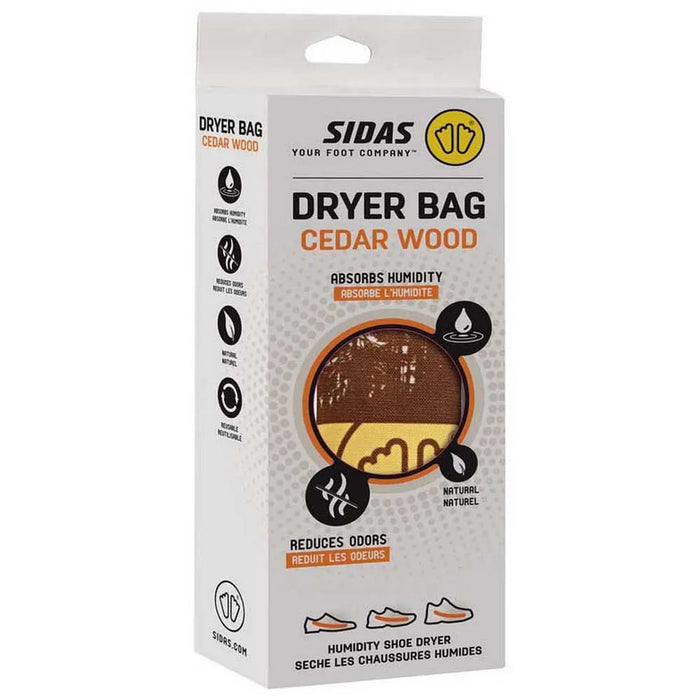 Sidas Dryer Bags Cedar Wood - Sachets Séchage Naturel Chaussures, Anti-Odeurs Au Cèdre 100% Naturel