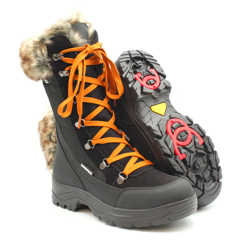 Pair of Mammal Steele OC Black women's waterproof full-length winter boots