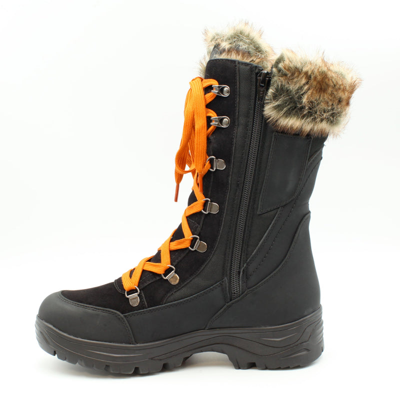Left-side view of Mammal Steele OC Black waterproof winter boot