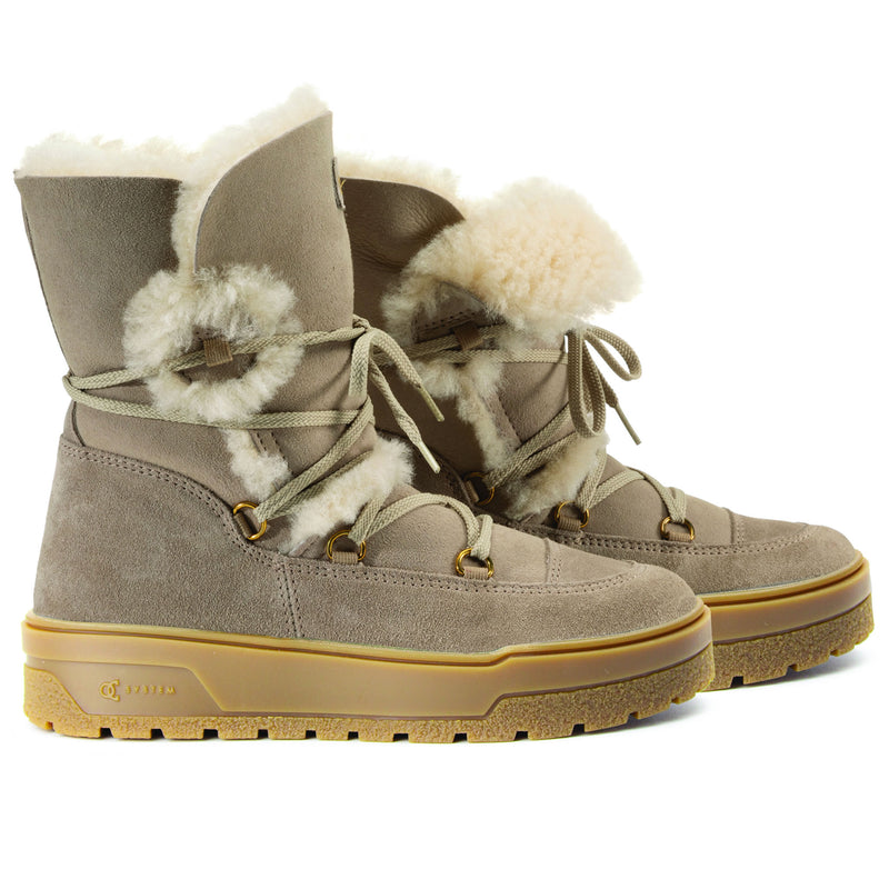 Olang Tanya OC Women's Winter Boots with Ice Grips - Beige