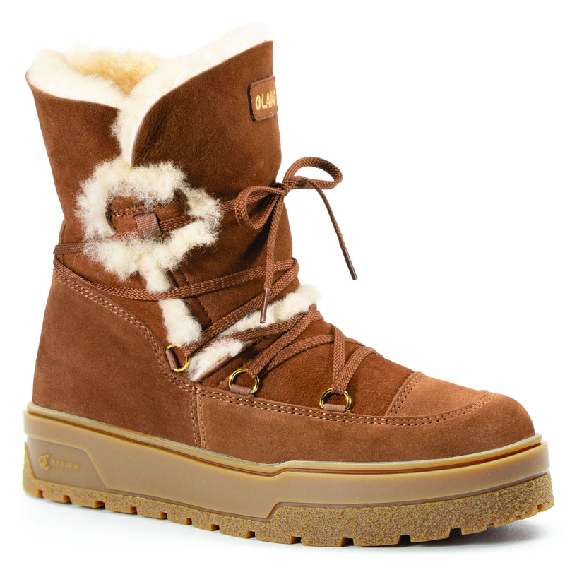Olang Tanya OC Women's Winter Boots with Ice Grips - Tan