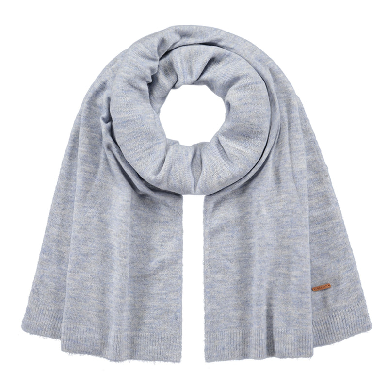 Barts Witzia Scarf in Light Blue. An extra-soft, stretchy, winter staple perfect for chilly days. Pair it with our Witzia Beanie and Witzia Gloves for an effortlessly snug winter combo you’ll reach for again and again. Buy now at ICEGRIPPER.