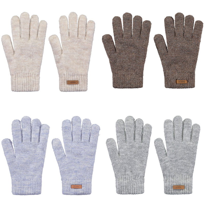 Barts Witzia Gloves in Cream, Brown, Light Blue and Heather Grey. An extra-soft, stretchy, winter staple perfect for chilly days. Pair it with our Witzia Scarf and Witzia Beanie for an effortlessly snug winter combo you’ll reach for again and again. Buy now at ICEGRIPPER.