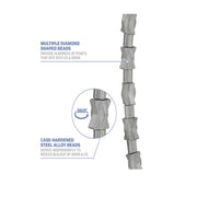 multiple shaped diamond beads, Yaktrax Diamond Grip from ICEGRIPPER