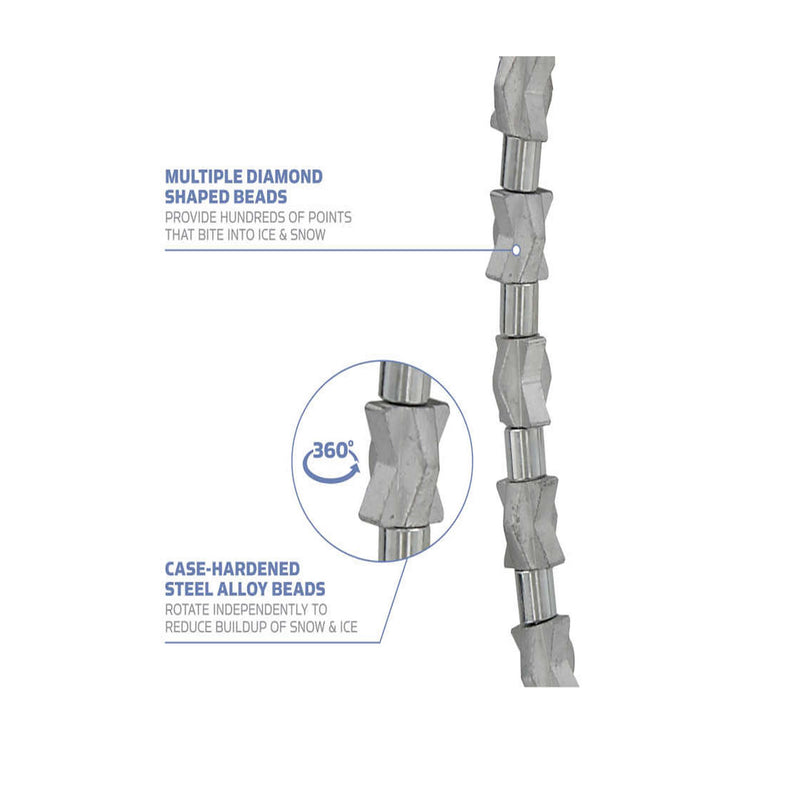 multiple shaped diamond beads, Yaktrax Diamond Grip from ICEGRIPPER