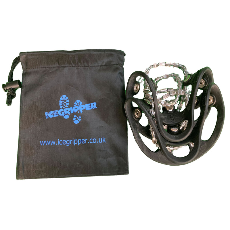 ICEGRIPPER bag is the perfect companion to your ice grips - order now