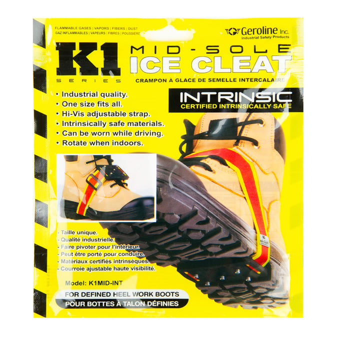 Industrial quality non sparking K1 ice cleats from ICEGRIPPER