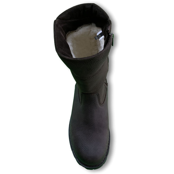Olang MONTREAL BRE OC COFFEE Mens Winter Thermal Snow Boot comes with a luxurious real virgin wool lining. Order yours at ICEGRIPPER.