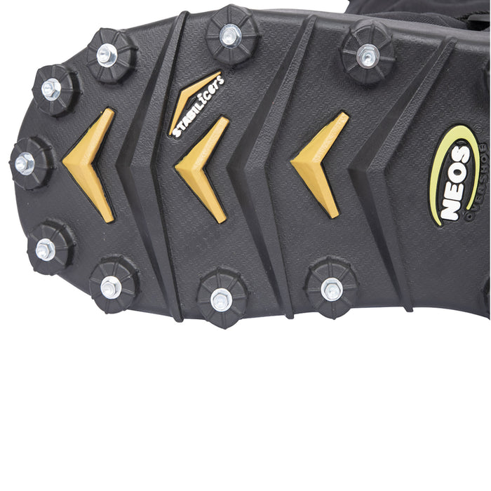 32 cleats per pair for aggressive grip on snow and ice - NEOS Navigator STABILicer Overshoes from ICEGRIPPER
